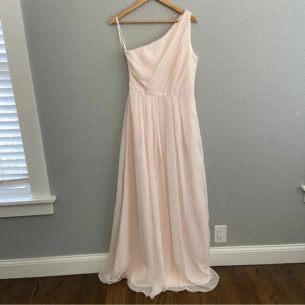 NWT Weddington Way Savannah One‎ Shoulder Prom Evening Bridesmaid Dress Size 8